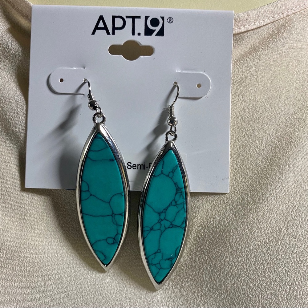 $24 Kohl's APT 9 Turquoise Drop Earrings